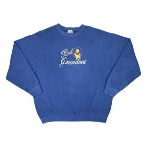 Vintage Fruit of the Loom Winnie the Pooh Best Grandma Crew Neck - Size XL